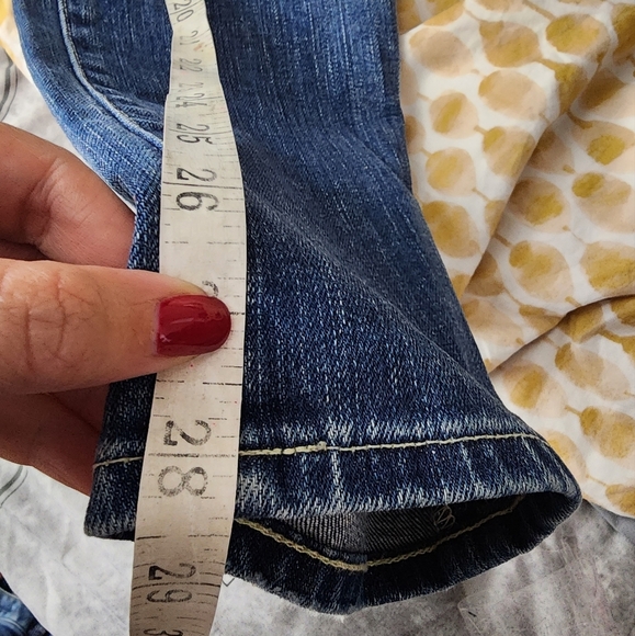 AG Adriano Goldschmied Stevie Ankle Slim Straight Jeans Distressed 29R - Picture 10 of 11